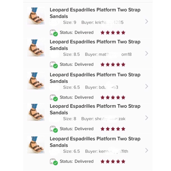 Leopard Espadrilles Platform Two Strap Sandals - Picture 4 of 5